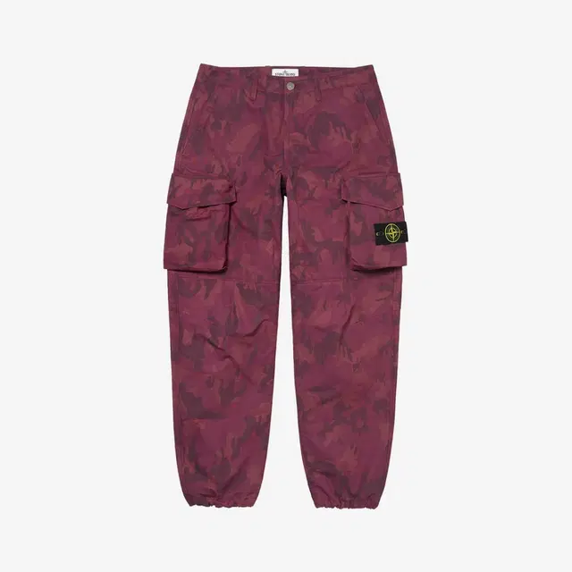 Supreme Supreme x Stone Island Reactive Ice Camo Ripstop Cargo Pants Red - 22SS - view 2