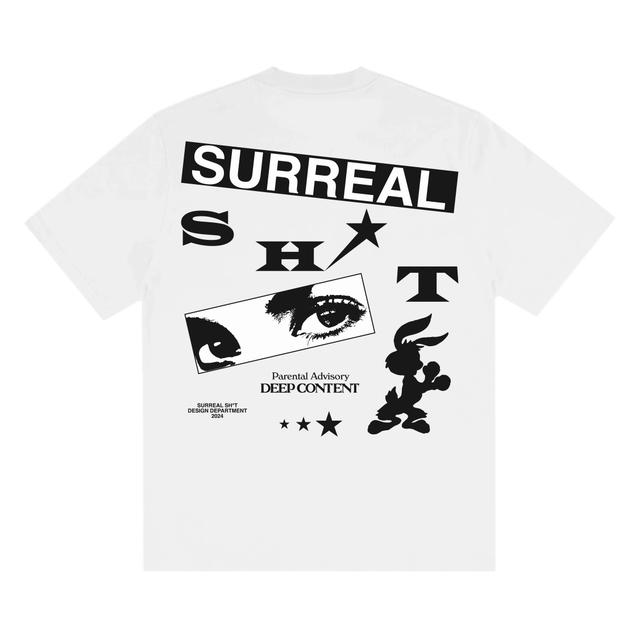 SURREAL SHIT Surreal Shit Deep Tee White Grey - view 4