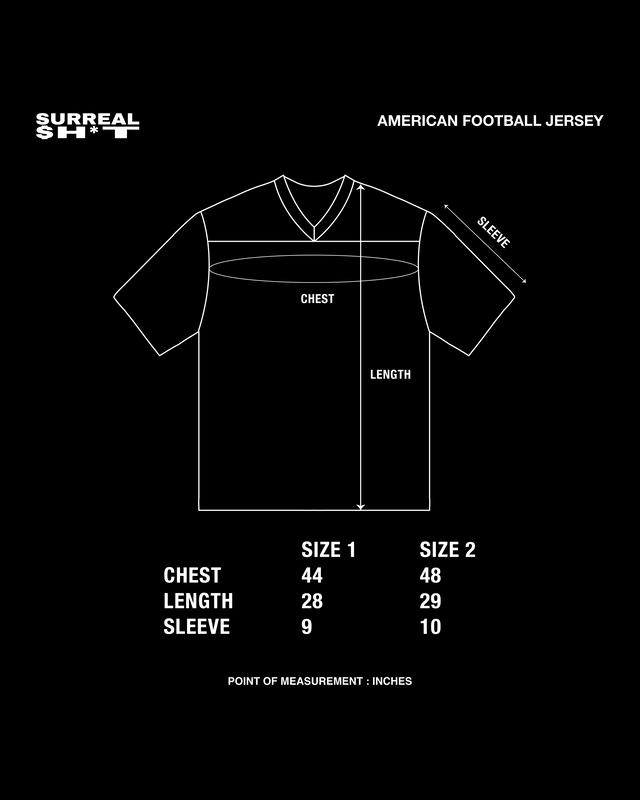 SURREAL SHIT Surreal American Football Jersey - view 3