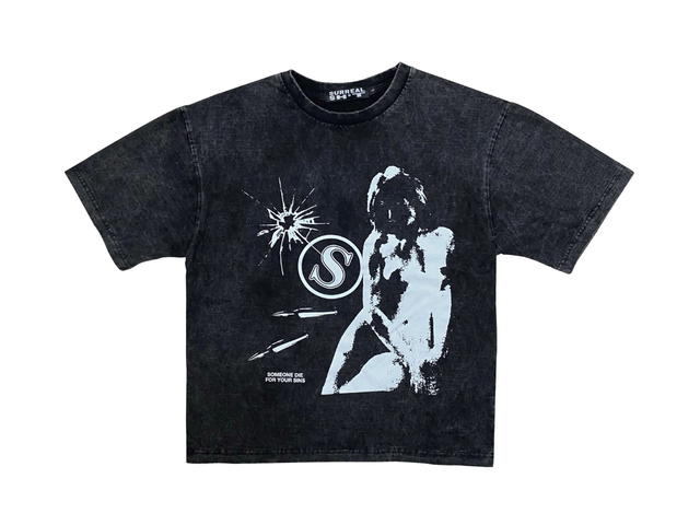 SURREAL SHIT Surreal Shit The Sins Acid Washed Oversized Tee - view 1