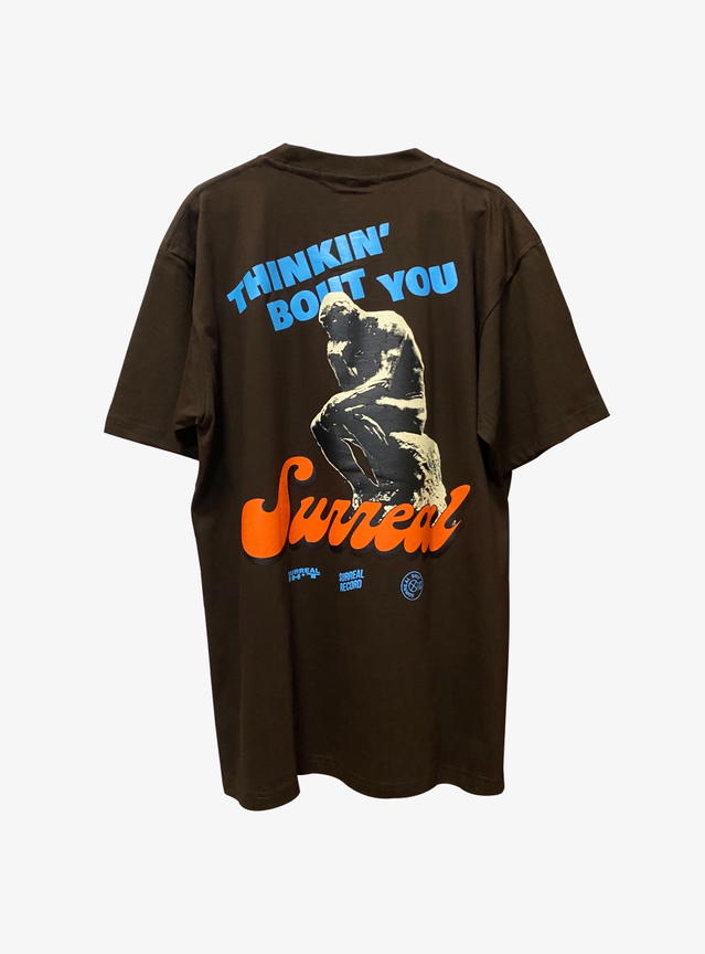 SURREAL SHIT Surreal Shit Thinkin' bout you Tee Brown - view 2