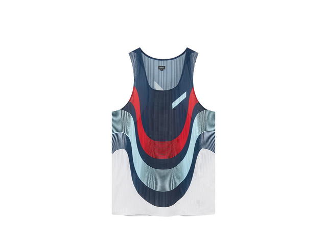 SOAR Running SOAR Running Race Vest 2.0 Print NavyRedWhite Stripe - view 1
