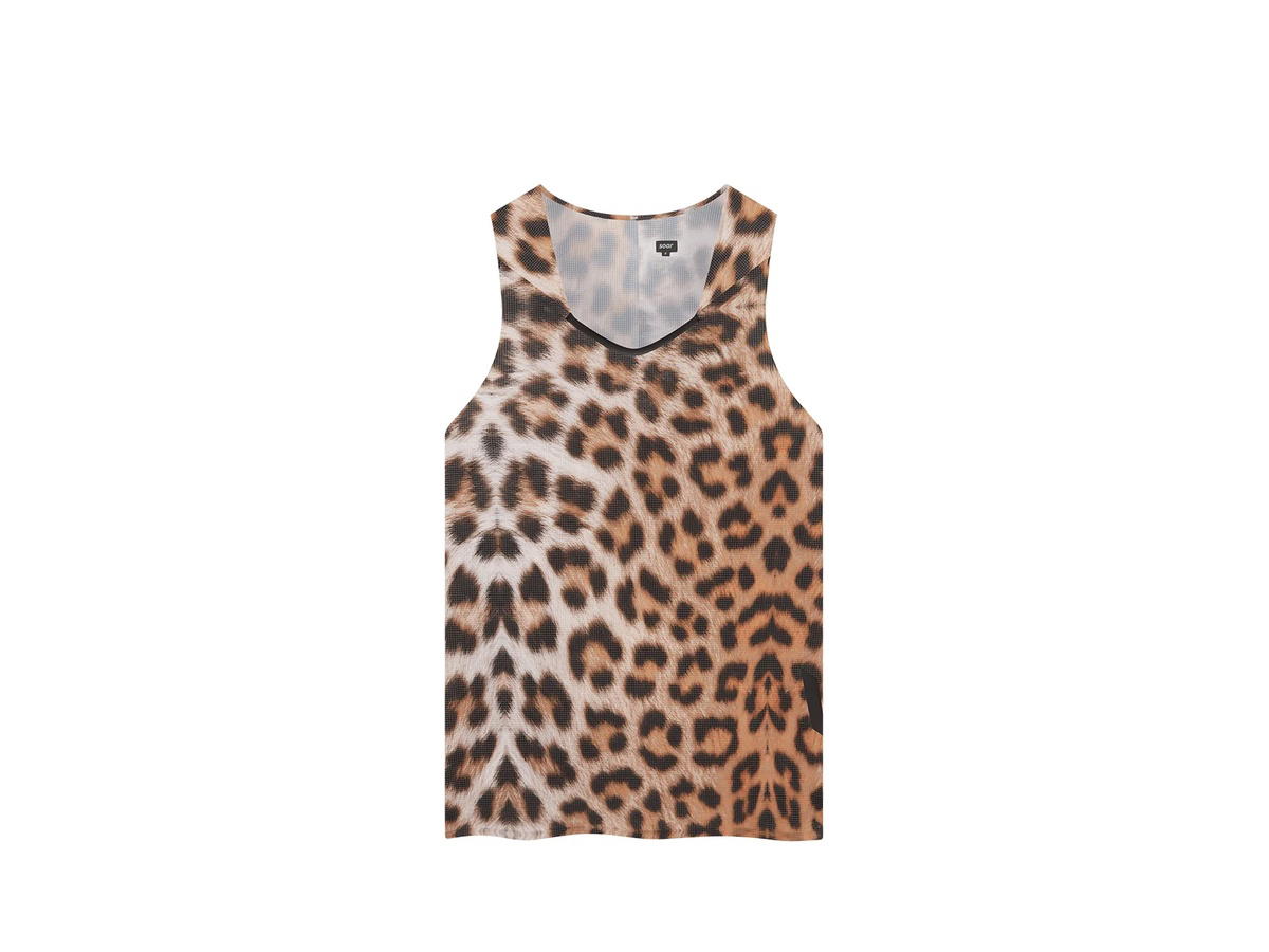 SOAR Running SOAR Running ProtoLab Silk Vest Dark Leopard