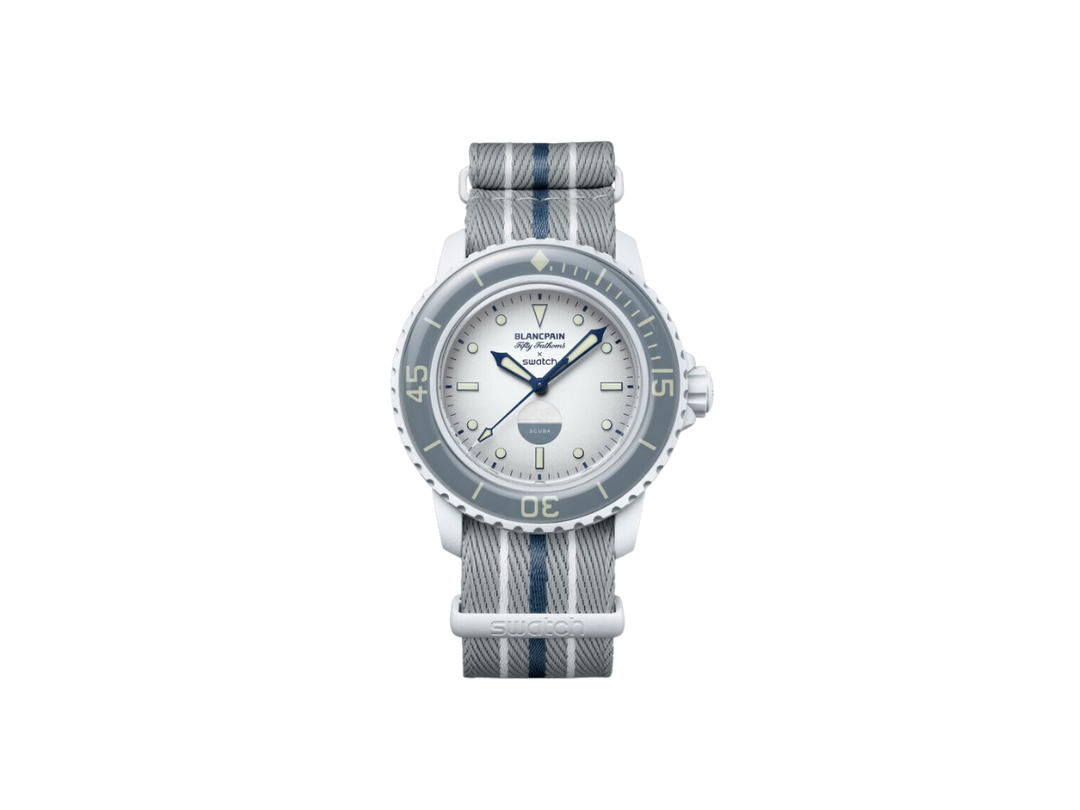 Swatch Swatch x Blancpain Ice White Bioceramic Antartic Ocean