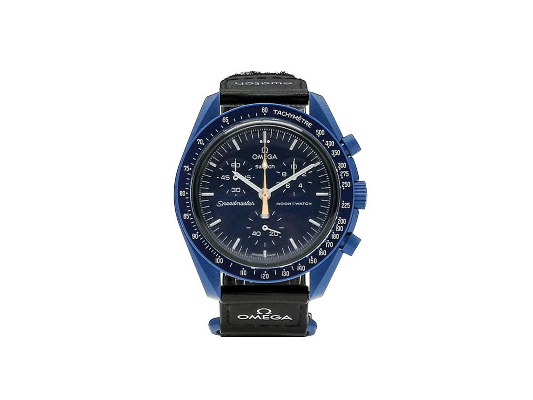 Swatch Swatch x Omega Bioceramic Moonswatch Mission to Neptune Moonshine Gold