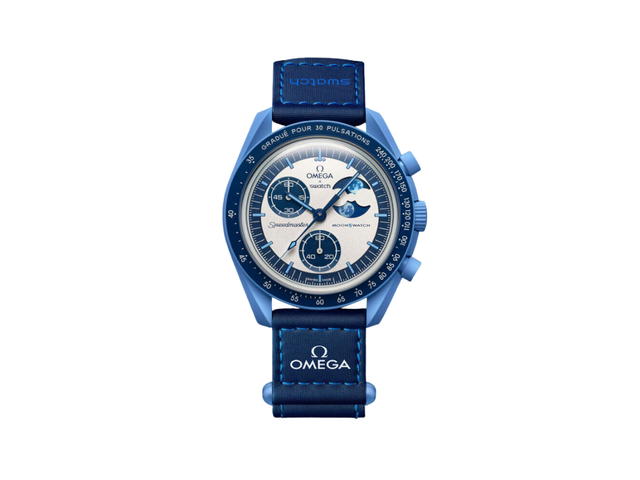 Swatch Swatch x Omega Bioceramic Moonswatch Mission to The Super Blue Moonphase - view 1
