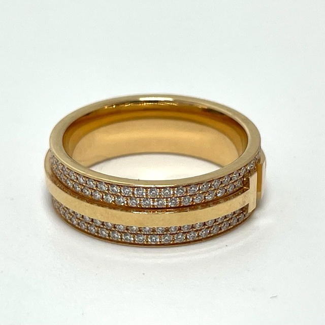 Tiffany & Co. T TWO wide Pave DiamondRing - view 4