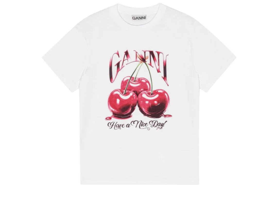 Ganni Ganni Jersey T-Shirt White