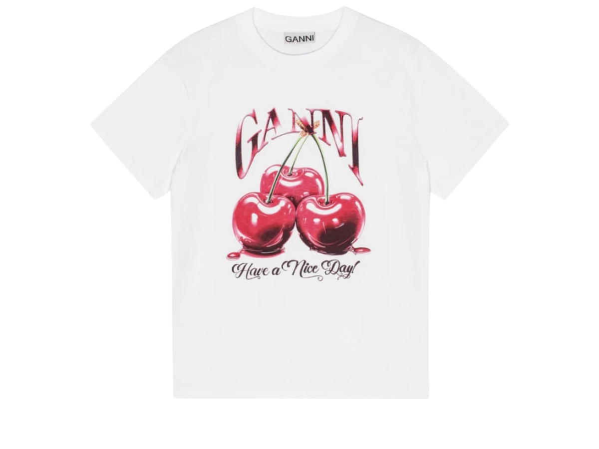 Ganni Ganni Jersey T-Shirt White