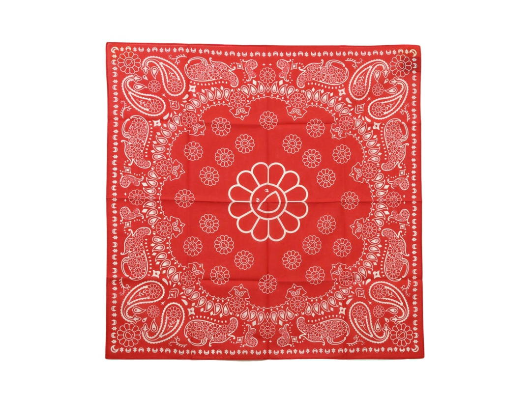 Takashi Murakami Takashi Murakami Flower Paisley Bandana Red