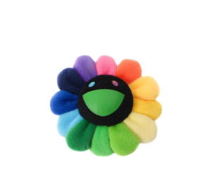Buy Takashi Murakami Flower Plush 30cm Rainbow Black at Sasom – Authentic and Ready to Ship