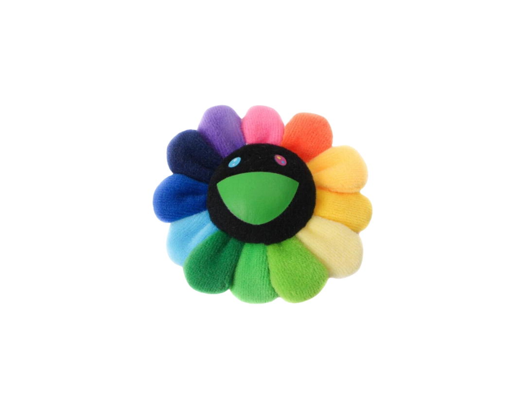 Takashi Murakami Takashi Murakami Flower Plush 30cm Rainbow Black
