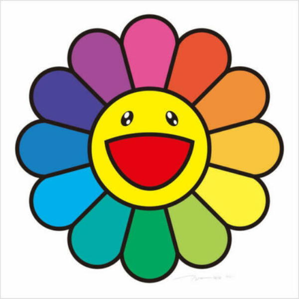 Takashi Murakami Takashi Murakami - Rainbow Flower Print Edition 100 (Signed)
