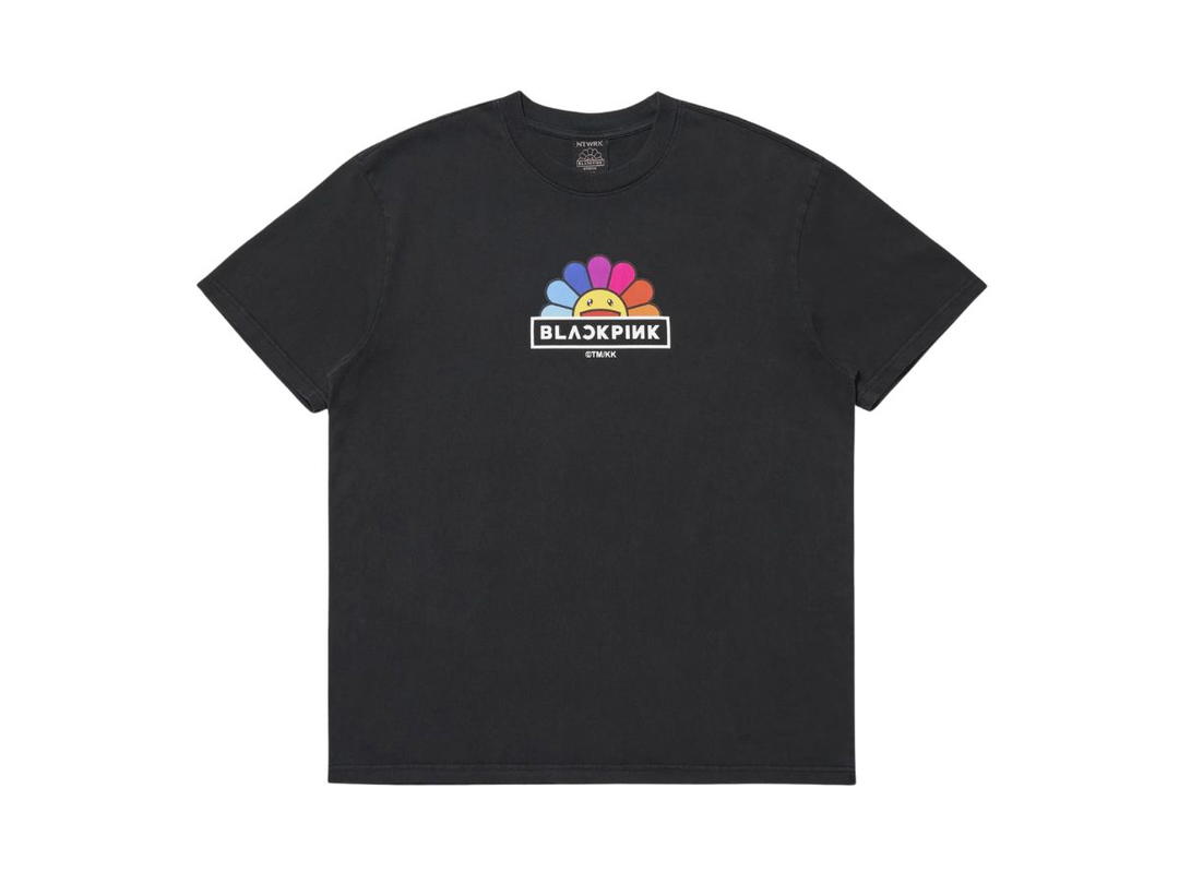 Takashi Murakami Takashi Murakami X BLACKPINK Rainbow Flower T-Shirt Vintage Black