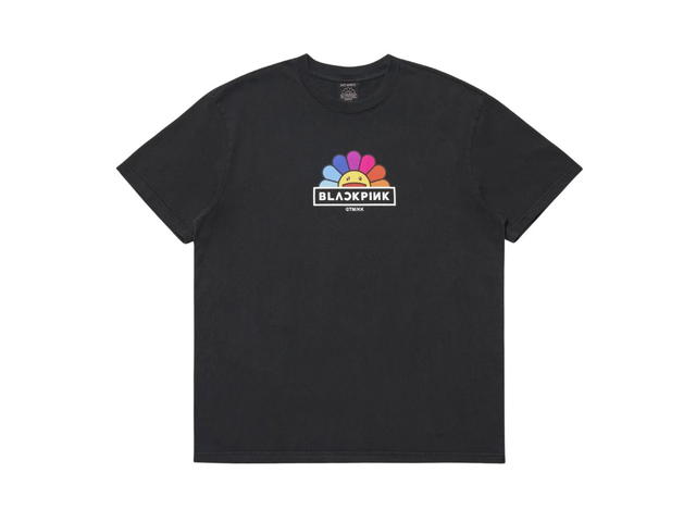 Takashi Murakami Takashi Murakami X BLACKPINK Rainbow Flower T-Shirt Vintage Black - view 1