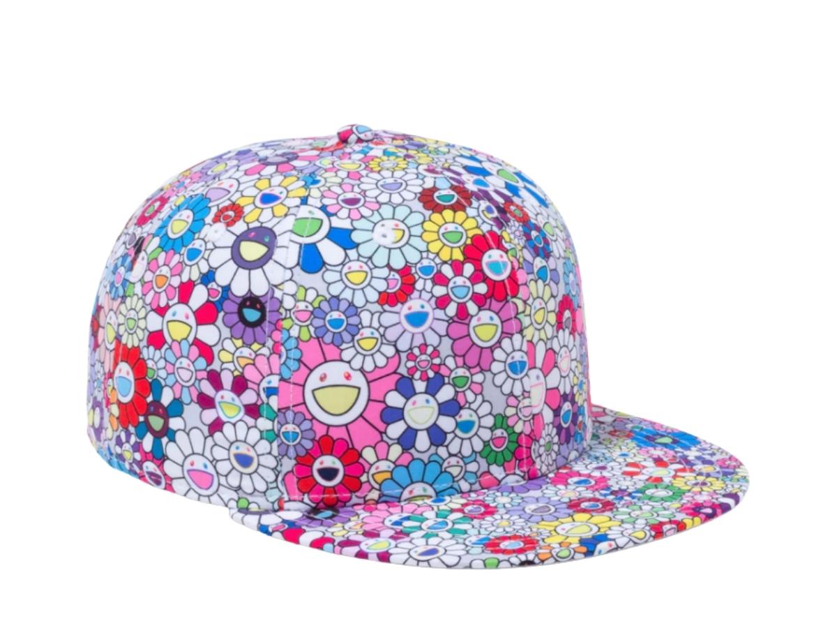 Takashi Murakami Takashi Murakami x New Era Flower Allover Print 59Fifty Fitted Hat White Rainbow