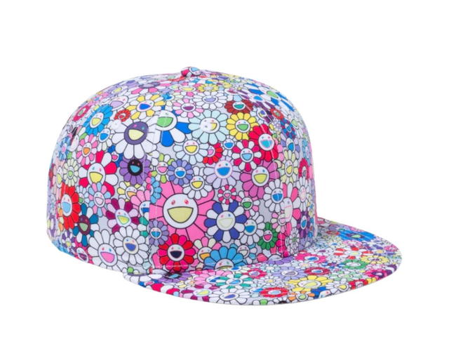 Takashi Murakami Takashi Murakami x New Era  Flower Allover Print 59Fifty Fitted Hat White Rainbow - view 1