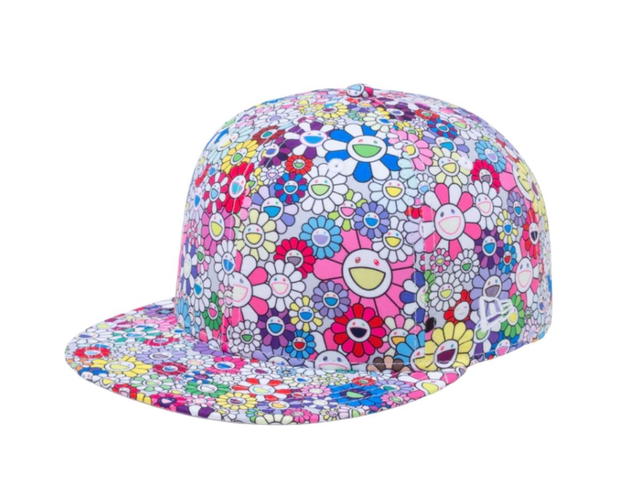 Takashi Murakami Takashi Murakami x New Era  Flower Allover Print 59Fifty Fitted Hat White Rainbow - view 2