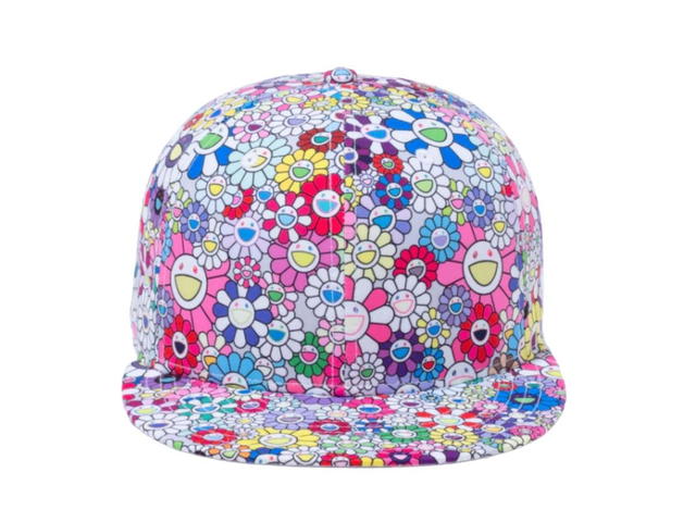 Takashi Murakami Takashi Murakami x New Era  Flower Allover Print 59Fifty Fitted Hat White Rainbow - view 3