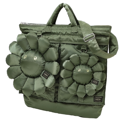 Takashi Murakami Takashi Murakami x Porter 2Way Helmet Bag Sage Green