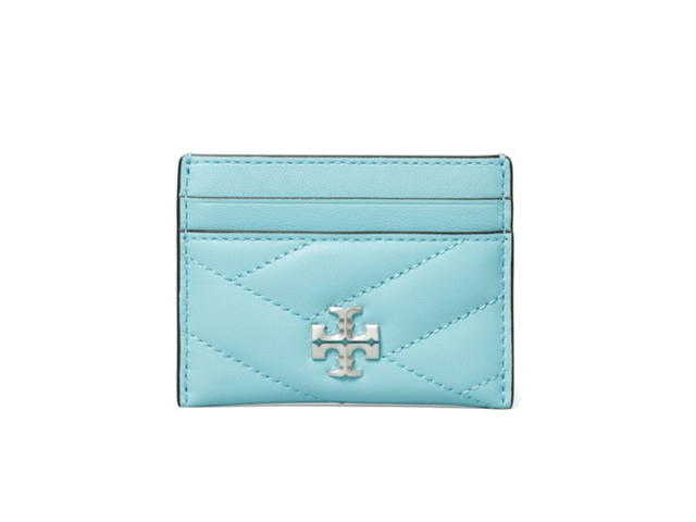 Tory Burch Tory Burch Kira Chevron Card Case Light Celeste - view 1