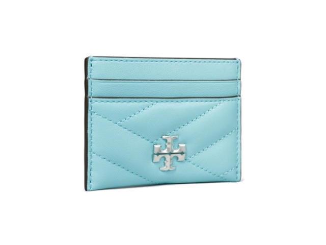Tory Burch Tory Burch Kira Chevron Card Case Light Celeste - view 2