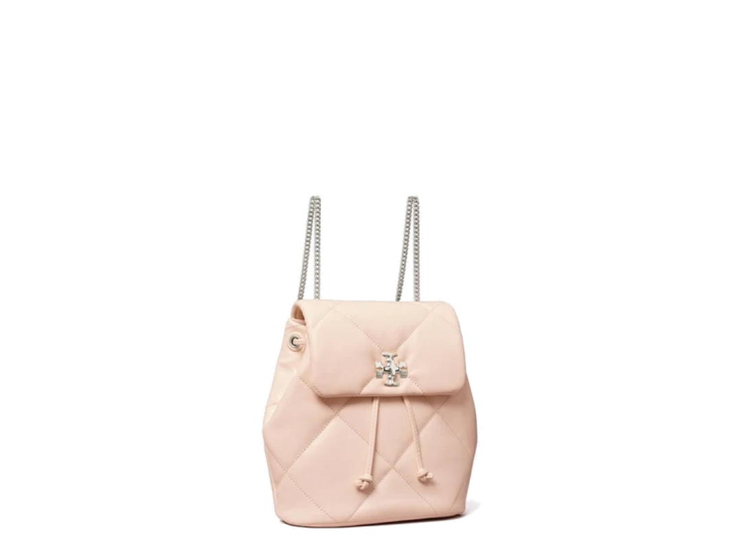 Tory Burch Tory Burch Mini Kira Diamond Quilt Backpack Soft Pink