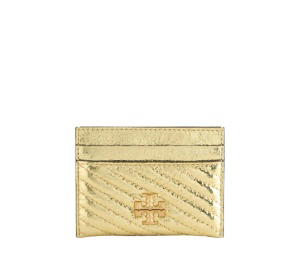 Buy Tory Burch Kira Metallic Moto Quilt Card Case Gold at Sasom – Authentic and Ready to Ship