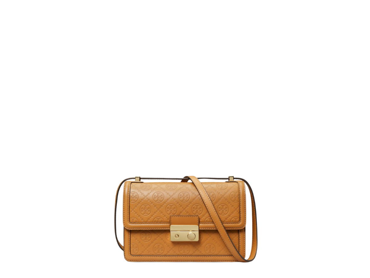 Tory Burch Tory Burch Miller Pavé Open Ring Tan
