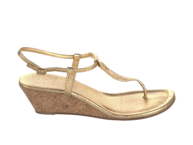 Tory Burch Tory Burch T-Strap Sandals Gold - view 1