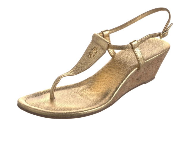 Tory Burch Tory Burch T-Strap Sandals Gold - view 3