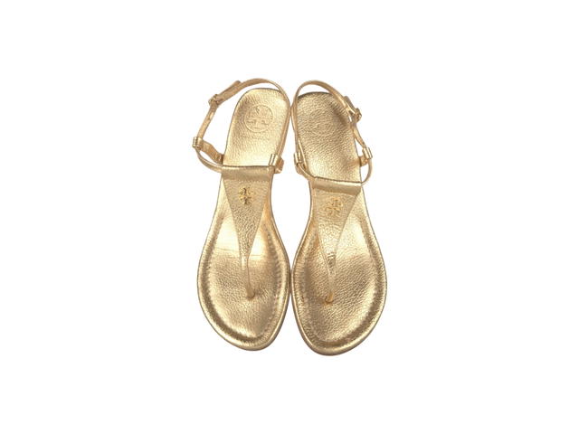 Tory Burch Tory Burch T-Strap Sandals Gold - view 4