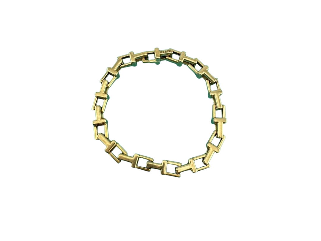 Tiffany & Co. Tiffany & Co. Wide T Link Bracelet Yellow Gold