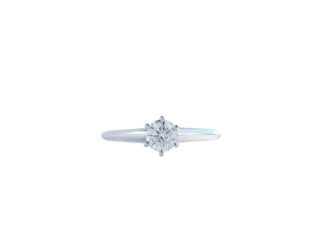 Tiffany & Co. Tiffany & Co. Round Brilliant Cut Diamond Engagement Ring White Silver