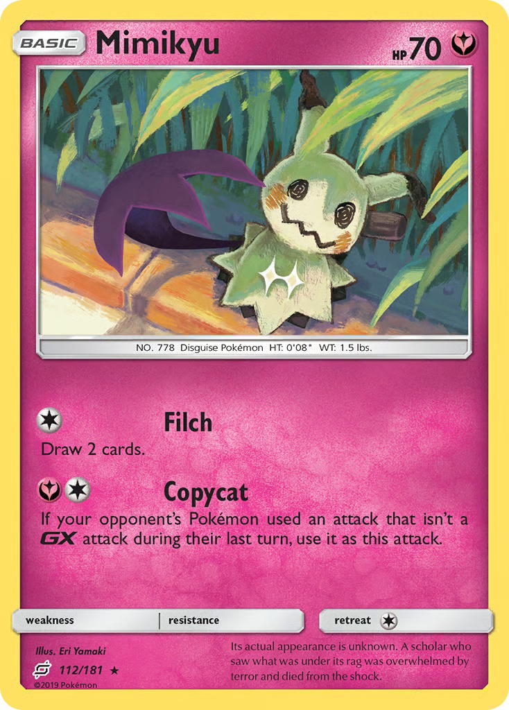 Pokemon Pokemon Mimikyu R [TEU 112/181] Sun & Moon "Team Up" [ReverseHolo] (EN)