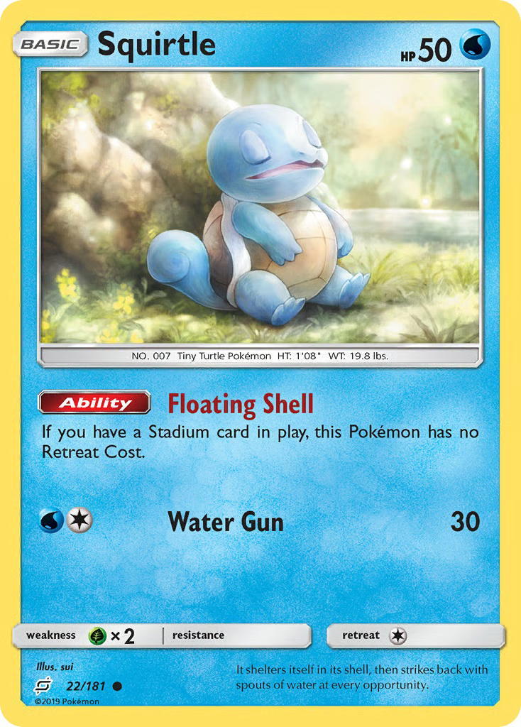 Pokemon Pokemon Squirtle C [TEU 22/181] Sun & Moon "Team Up" [ReverseHolo] (EN)