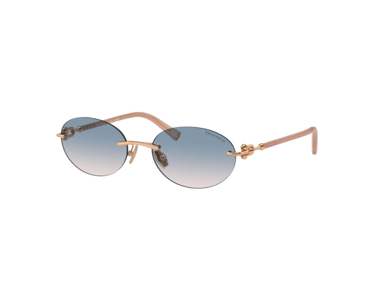 Tiffany & Co. Tiffany & Co. TF3104D Sunglasses Rose Gold Light Brown Gradient Blue