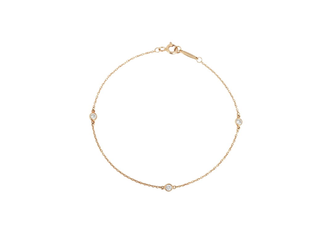 Tiffany & Co. Tiffany & Co. 3 Diamond By The Yard Bracelet Gold