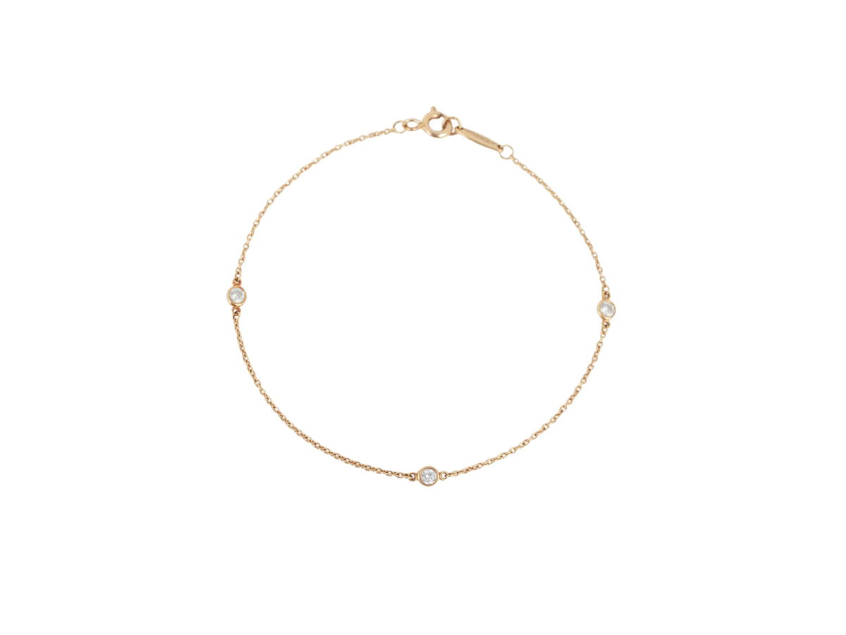 Tiffany & Co. Tiffany & Co. 3 Diamond By The Yard Bracelet Gold