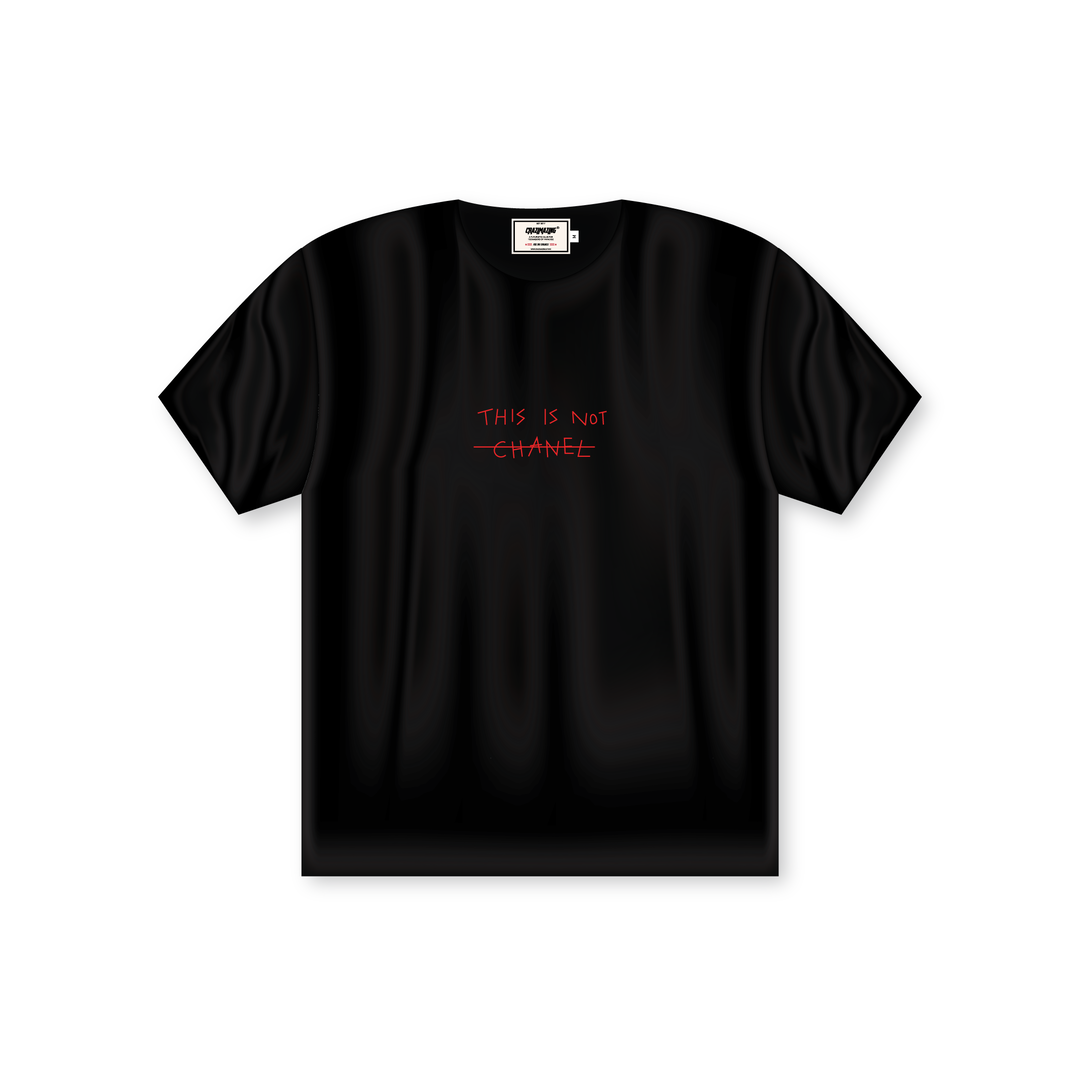 Crazimazing This Is Not Chanel TEE | BLACK