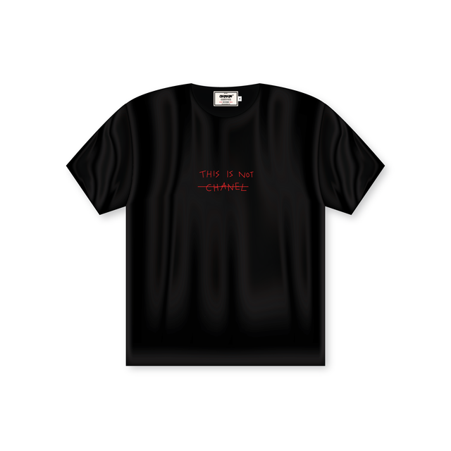 Crazimazing This Is Not Chanel TEE | BLACK - view 1
