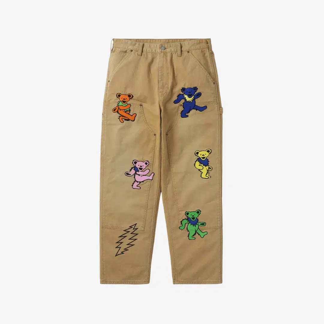 thisisneverthat Thisisneverthat x Grateful Dead Lightning Carpenter Pants Tan