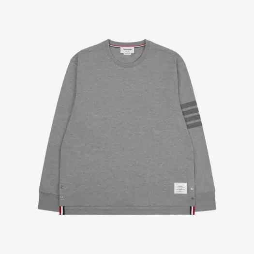 Buy Thom Browne 4-Bar Long Sleeve Rugby T-Shirt Light Grey at Sasom – Authentic and Ready to Ship