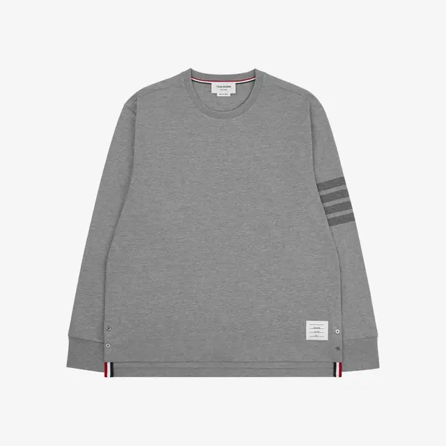 Thom Browne Thom Browne 4-Bar Long Sleeve Rugby T-Shirt Light Grey - view 1