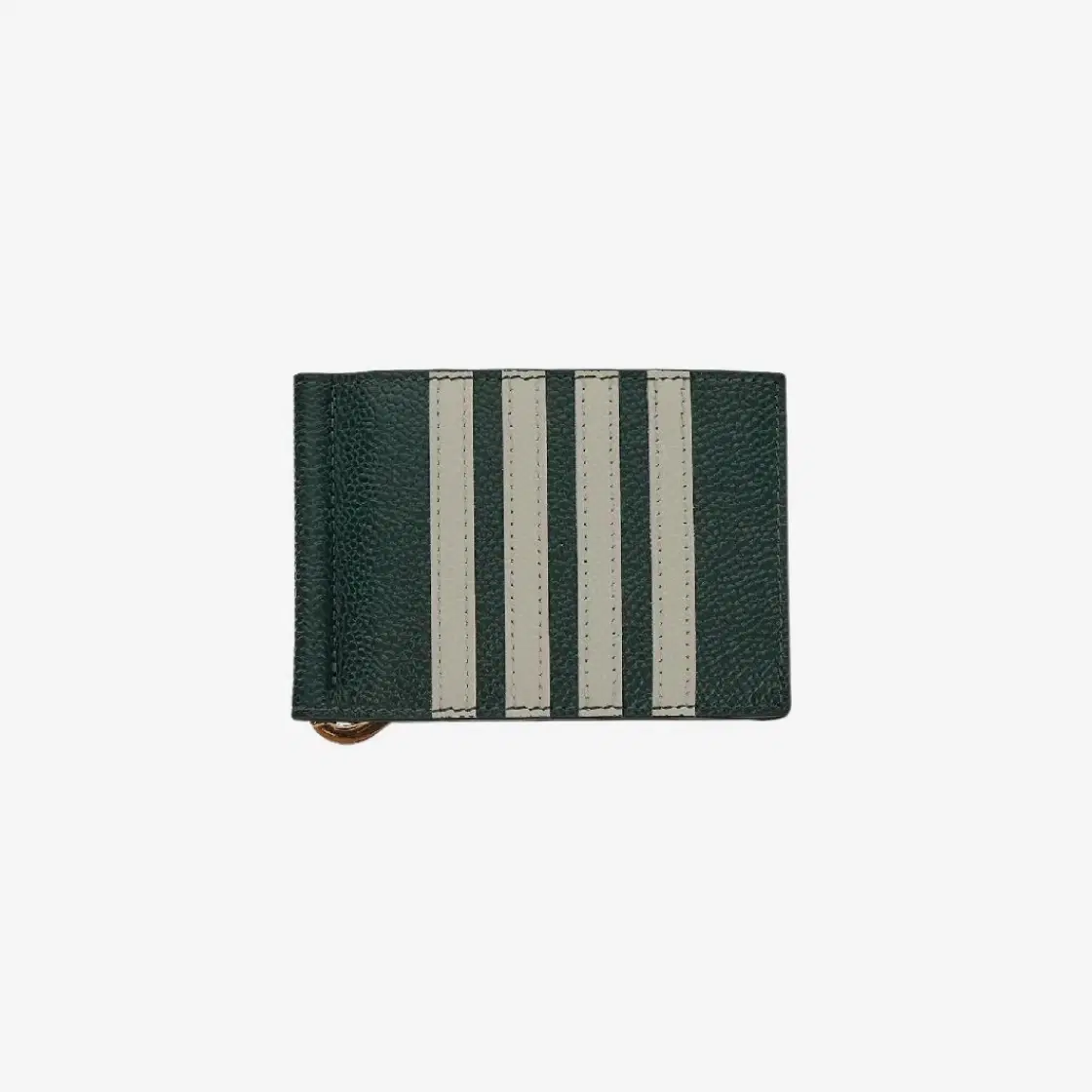 Thom Browne Thom Browne 4 bar Money Clip Wallet Dark Green