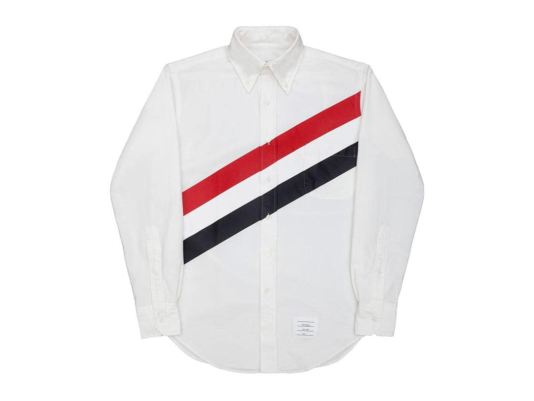 Thom Browne Thom Browne Diagonal Stripe Oxford Shirt