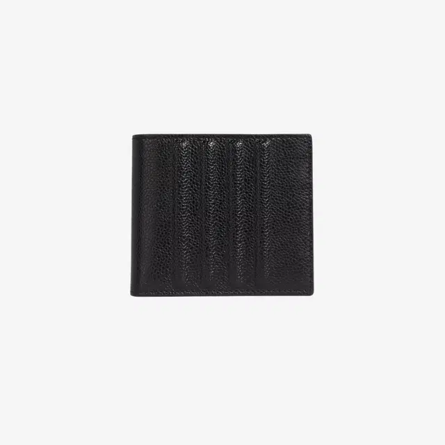Thom Browne Thom Browne Pebble Grain Leather Debossed 4-Bar Bill Fold Wallet Black - view 2