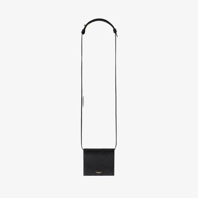 Thom Browne Thom Browne Pebbled Calfskin Crossbody Card Holder Black - view 1
