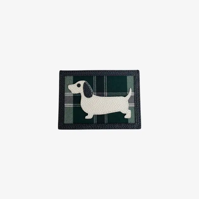 Thom Browne Thom Browne RWB Hector Check Leather Card Holder Green - view 2