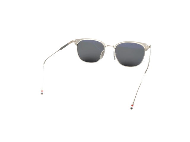 Thom Browne Thom Browne TB104 Sunglasses In Titanium Frame With Demo Lens Silver - view 3